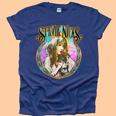 Buy Stevie Nicks Rock Hippy 70s 80s Love Music Men's Printed Woman Tshirt UK Purple • 9.99£