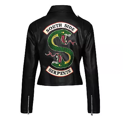 Buy Riverdale Southside Serpents Jughead Jones Women's Faux Leather Biker Jacket • 66.99£