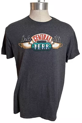 Buy Friends Distressed Graphics Central Perk Short Sleeve T Shirt Gray Women's Large • 14.17£