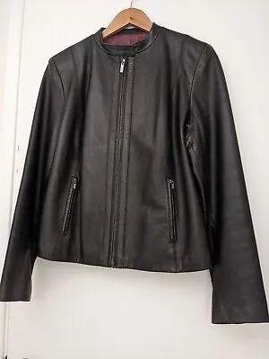 Buy Cole Haan Collarless Womens Leather Jacket • 124.85£