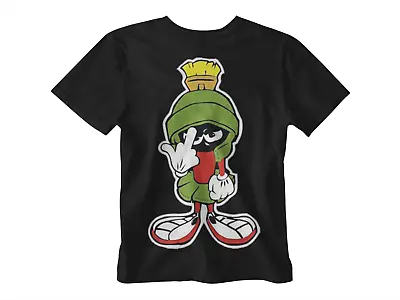 Buy Marvin The Martian T Shirt Present Attitude Unisex Mens Fun  Retro Black • 10.23£