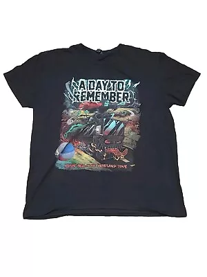 Buy A Day To Remember Raisin Hell In The Heartland Tour T-Shirt Black XL Anvil 2019 • 32.96£