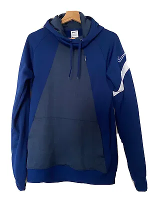 Buy Nike Dri-Fit Hoodie Mens S Small Sweatshirt Pullover Slim Fit - Dark Blue • 20£