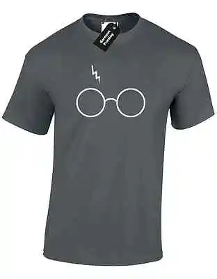 Buy Lightning Glasses Mens T Shirt Potter Leviosa Magic Wizard Wand Geek • 7.99£