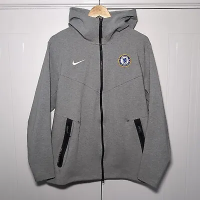 Buy Men's Chelsea FC Nike Tech Pack Fleece Hoodie Grey Marl 2020/21 - Size L • 49.99£