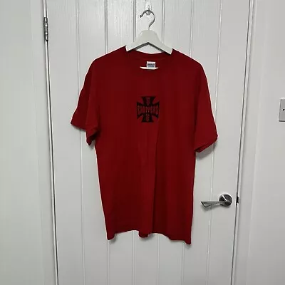 Buy Gildan West Coast Choppers T-shirt Red Men’s Size L Short Sleeve  • 24.99£