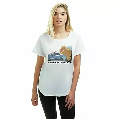 Buy Official Disney Ladies Sleeping Beauty 5 More Minutes T-Shirt White S-XL • 13.99£