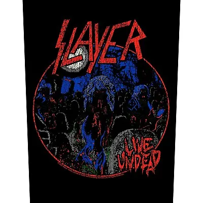 Buy SLAYER BACK PATCH: LIVE UNDEAD: Album Zombie Skeleton Official Merch Metal Gift • 8.95£