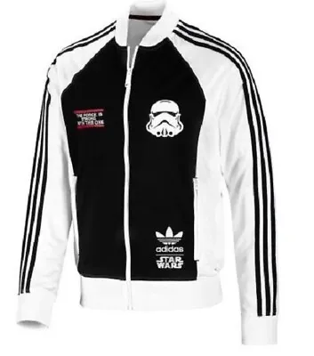 Buy New Adidas Originals Stormtrooper Star Wars Track Jacket White Hoodie V33809 • 135.11£