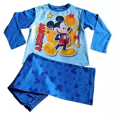 Buy Boys Mickey Mouse Long Pyjamas • 5.99£