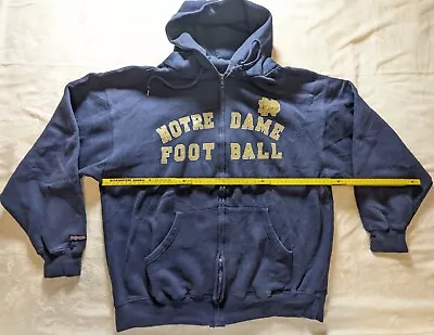 Buy Notre Dame Original Hoodie Hoodie Size:L Irish NFL Football Vintage • 25.79£