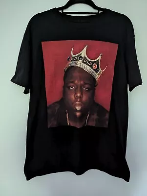 Buy Men's The Notorious B.I.G Rap Music Collectable Merch T-Shirt Black Size Large • 10£