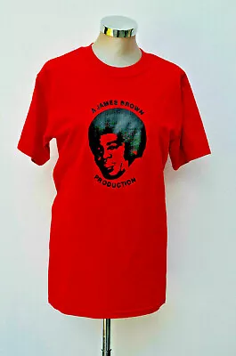 Buy Size M Nobby Styles Made In UK Vintage & BN. Red James Brown Logo T Shirt. • 17£