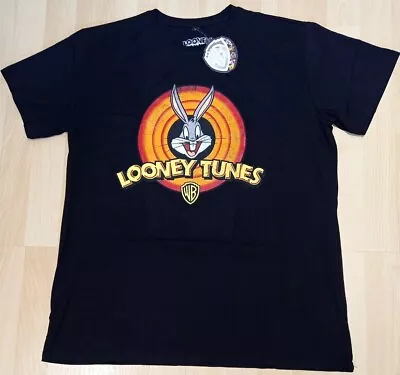 Buy Looney Tunes WB Bugs Bunny T Shirt Black Size L Pit To Pit 22  BNWT  • 14.98£