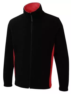 Buy Uneek Two Tone Full Zipped Fleece Jacket/ Work Or Leisure 5 Coulors In 8 Sizes • 19.95£