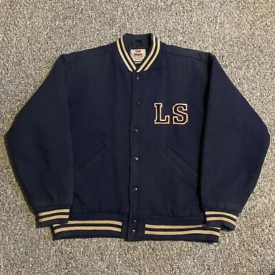 Buy VTG Levi’s Wool Varsity Jacket 1990s Limited Edition Embroidered Men's Large • 54.99£