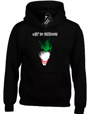 Buy Why So Serious Hoody Hoodie Funny Joker Man Design Bat Gotham Scary (colour) • 16.99£