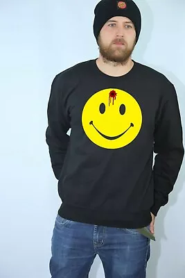 Buy Smile Face Bullet Sarcastic Graphic Gift Cool Emoticon Emoji Sweatshirt Jumper • 16.99£