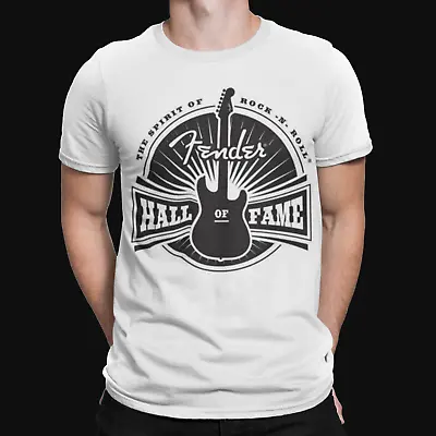Buy Fender Hall Of Fame T-Shirt - Music - Rock - Pop - Retro - Cool - 80's - 90's • 8.39£