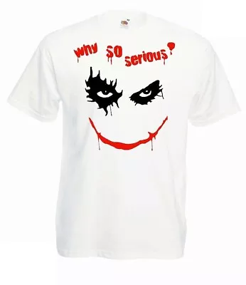 Buy Joker Why So Serious White Colour Funny T,shirt  Medium Size • 8.99£