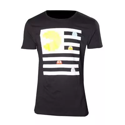 Buy Official Pac-Man And Ghosts T-Shirt, Small Cotton Shirt, Black Shirt • 9.99£