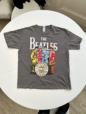 Buy Official 2009 The Beatles Sgt. Pepper Lonely Hearts Club Band | Grey, XL Gildan • 8£