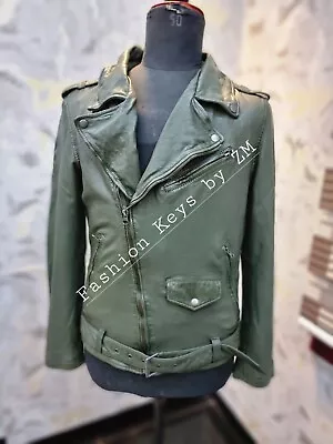 Buy Lambskin Leather Jacket Women • 91.36£