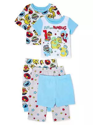 Buy Sesame Street Baby And Toddler Pajamas, 5-Piece, Size 18M • 22.51£
