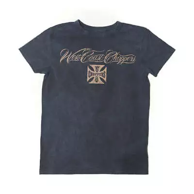 Buy West Coast Choppers Eagle Crest T-Shirt Magic Day Blue • 33.75£