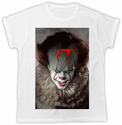 Buy Pennywise T-shirt Tee It Movie Poster Ideal Gift Present Unisex Cool Steven King • 6.99£