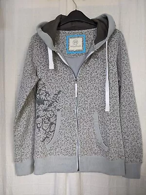 Buy Sz 8 Urban Beach Grey Zipped PolyCotton Sweatshirt Hoodie Cardi Jacket Excellent • 6.99£
