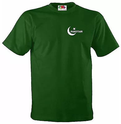 Buy Pakistan National Team Cricket Style Flag Jersey T-shirt - All Sizes Available • 12.96£