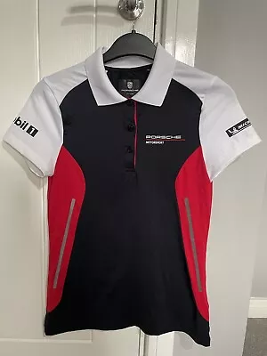Buy Porsche Polo T Shirt Driver's Selection Official Teamwear Womens Size XS • 21.99£
