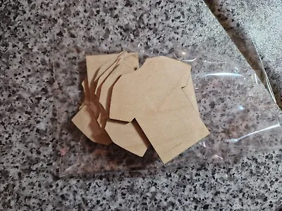 Buy 6 X Wooden MDF T-Shirt Craft Shapes Approx 6cm X 6cm X 3mm Thickness • 3.24£