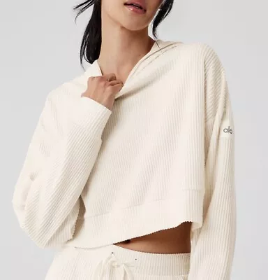 Buy Alo Yoga Muse Hoodie Sweater Ivory S • 24.32£