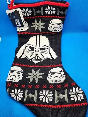 Buy Star Wars Darth Vader Stormtrooper Ugly Sweater Knit Christmas Stocking By Ruz • 24.12£