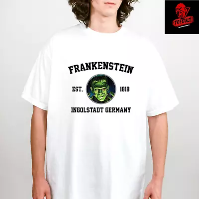 Buy Frankenstein Horror Movie Baseball Tee | Unisex Heavy Cotton T-Shirt S–3XL 🎃 • 22.38£
