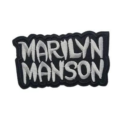 Buy Marilyn Manson Rock Star Embroidered Patch Iron On Sew On Transfer • 4.40£