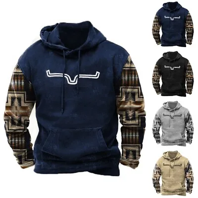 Buy Stylish Hoodies Men Muscle Activewear Hooded Jumper Polyester Pullover • 16.39£