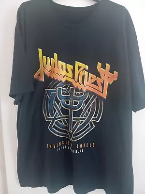 Buy Official Judas Priest Invincible Shield Tour T-shirt - Black, Size Xxxl - London • 19.95£