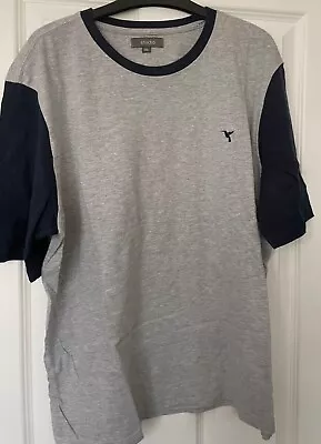 Buy Mens Studio Grey/blue Raglan T-shirt - Size XXL - Great Condition  • 2.50£
