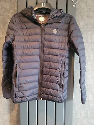Buy Mens Navy Blue Pretty Green Puffer Jacket. Size Small • 12.99£