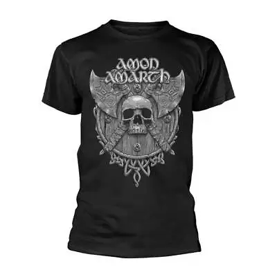 Buy Amon Amarth 'Grey Skull' Black T Shirt - NEW • 16.99£