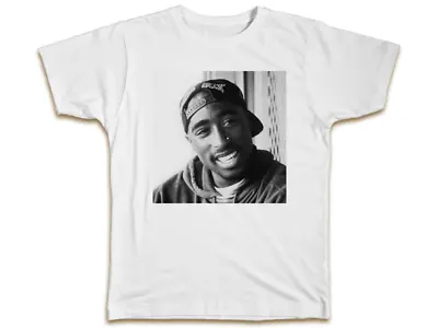 Buy Tupac Smiling T-Shirt - Cool Designer Retro 2pac Hip Hop Present Mens Birthday • 7.99£
