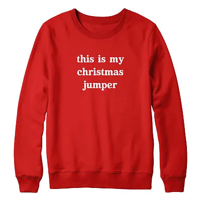 Buy This Is My Christmas Jumper For Kids Sweatshirt Funny Sweater Simple Xmas • 19.99£
