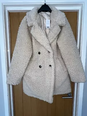 Buy F&F Stunning Ladies Oversized Teddy Bear Fleece Jacket Coat Cream Size 12 - 14  • 24.95£