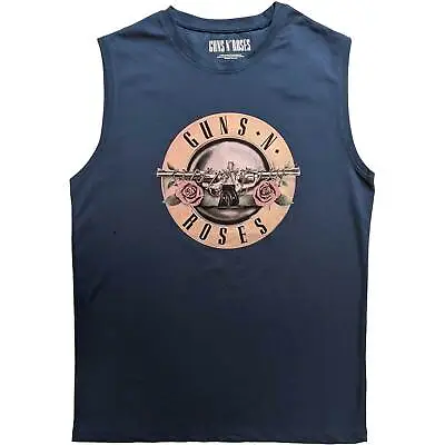 Buy Official Guns N Roses Blue Classic Logo Unisex Vest Tank Top GNR Muscle Top Vest • 16.95£