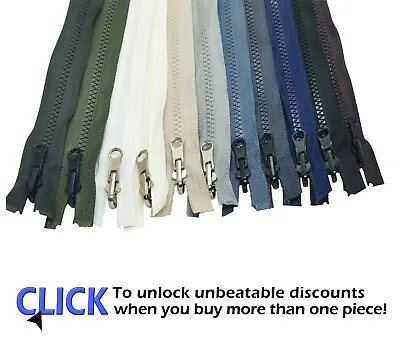 Buy Reversible Chunky Zipper Size #5 Flip Over Puller Double Sided Jackets 1 Slider • 4.40£