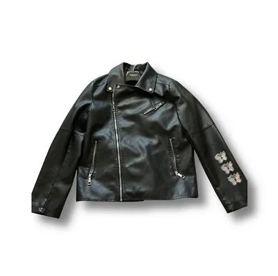 Buy Mens Faux Leather Jacket Medium • 40£