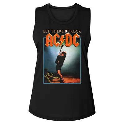 Buy AC/DC Let There Be Rock Women's Muscle Tank T Shirt Band Merch • 43.57£